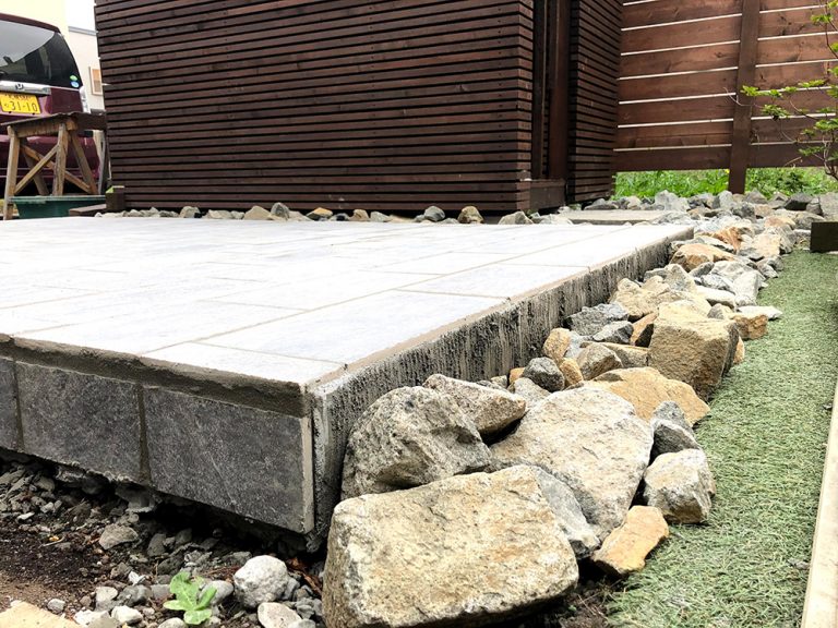 act.6 タイルデッキDIY 目地詰めして完成！ 札幌で注文住宅を建てるマイホームブログ